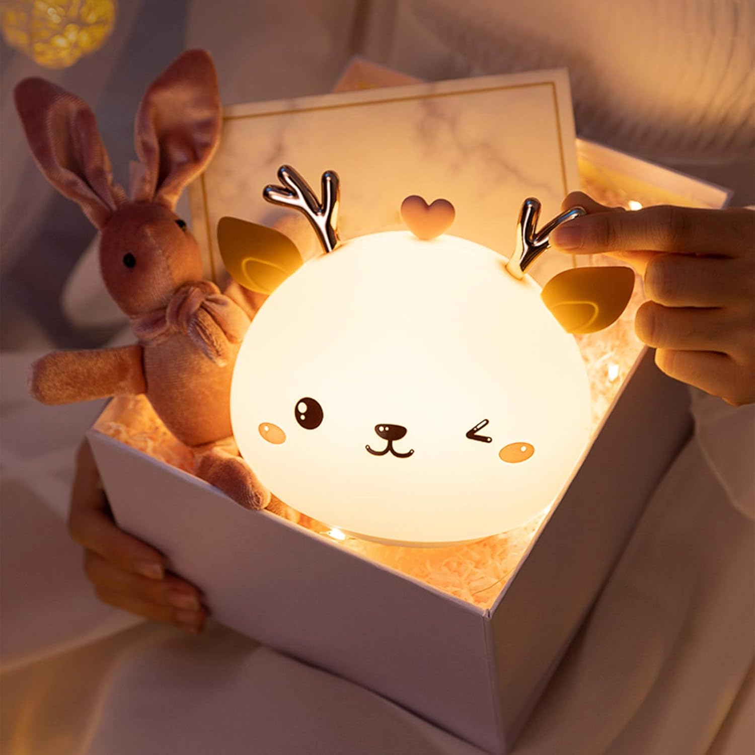 Veilleuse Bébé Rechargeable - Cerf