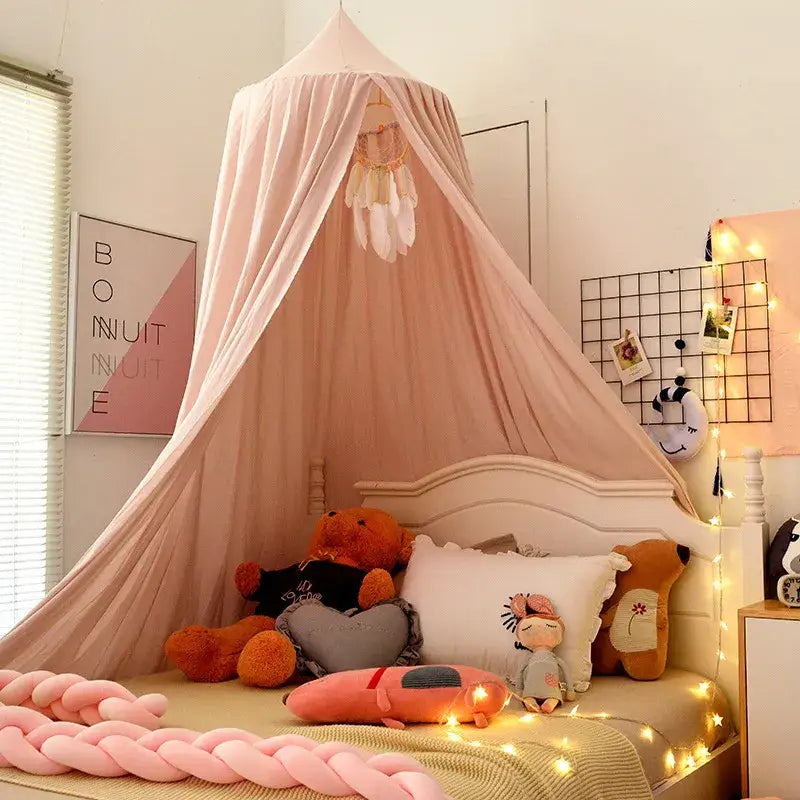 Ciel de lit bébé - Rose Clair