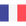 Drapeau national français avec des bandes verticales bleues, blanches et rouges.