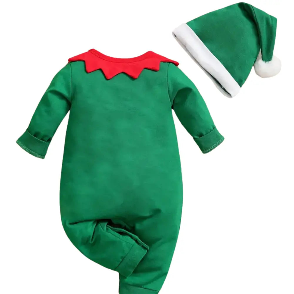 Grenouillère Bébé Noël et Bonnet - Grenouillère