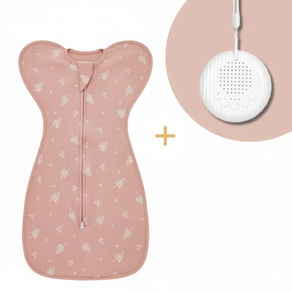 Kit Sommeil Bébé – Mes Premières Nuits (dès la naissance) - Feuillage Saumon / 0-3 mois