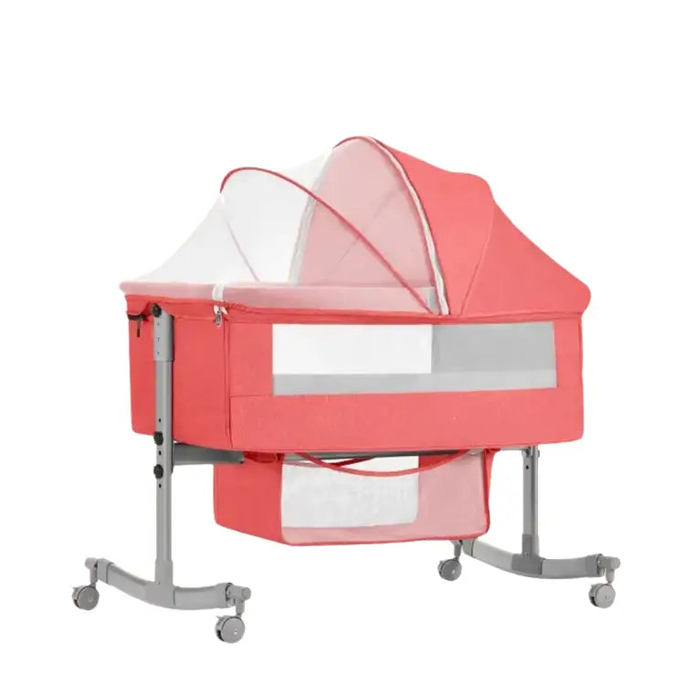 Lit Cododo - Berceau 2en1 - Rouge avec moustiquaire - Lit cododo