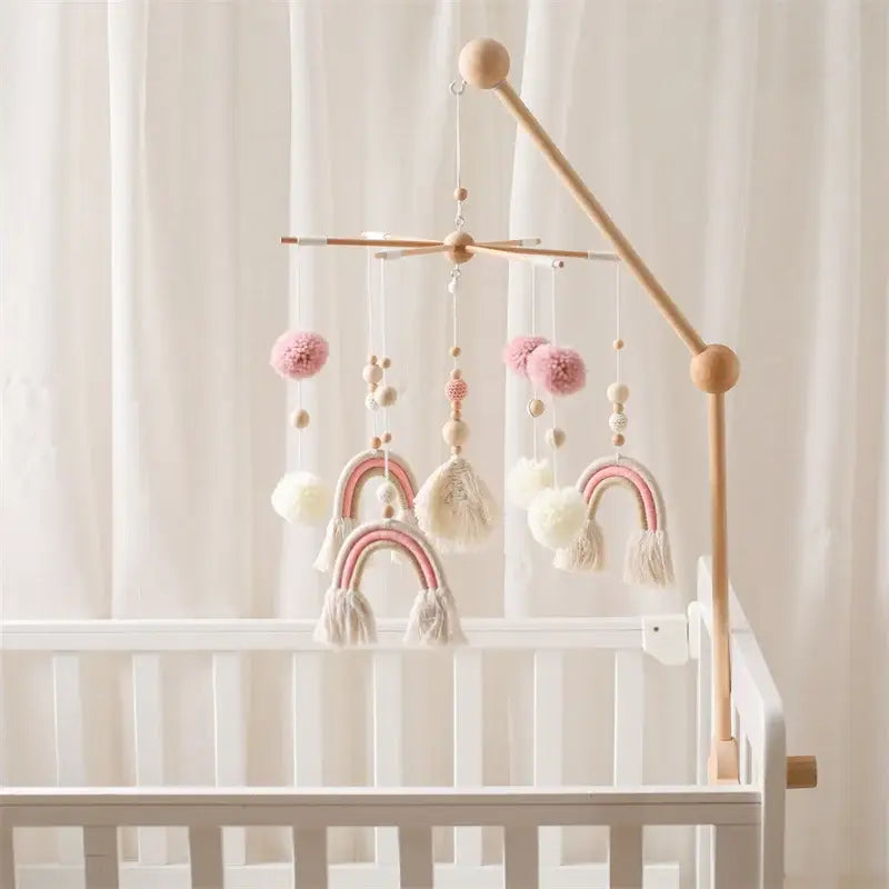 Mobile Bébé Arc-en-ciel - Rose