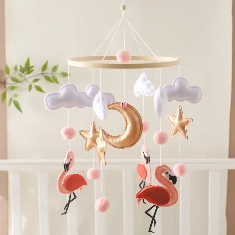 Mobile Bébé Flamand Rose