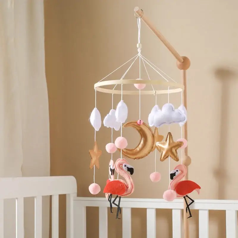 Mobile Bébé Flamand Rose