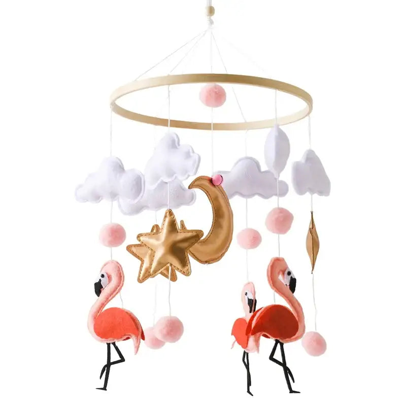 Mobile Bébé Flamand Rose