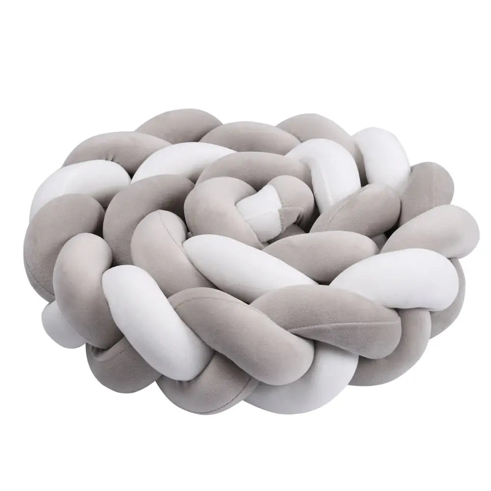 Tresse de lit bébé multicolore 3 brins en coton