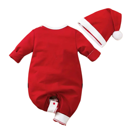 Grenouillère Bébé Noël et Bonnet