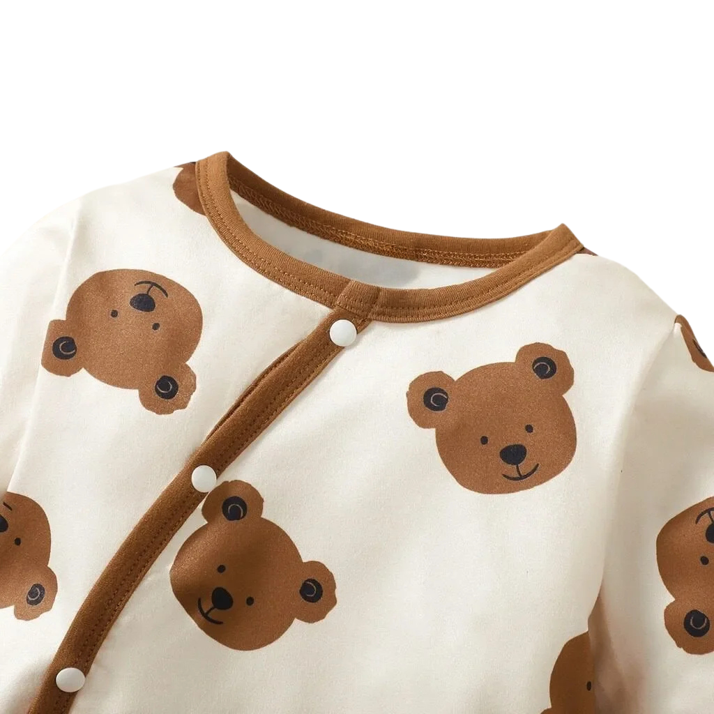 Pyjama Bébé Ourson et Bonnet