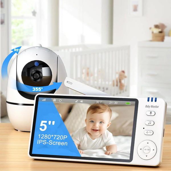 Babyphone Caméra avec moniteur - Grand écran