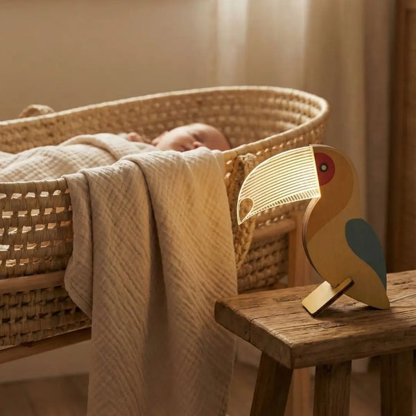 Veilleuse Bébé en Bois