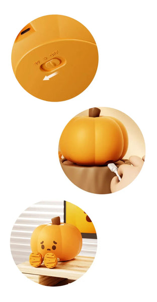 Veilleuse Enfant Citrouille Halloween – Rechargeable USB