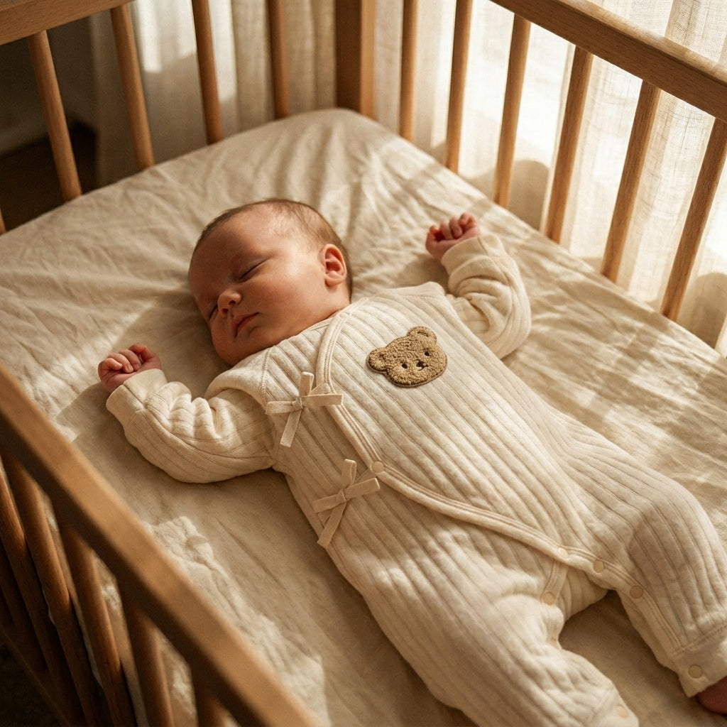 Teddy Bear Mid-Season Baby Bodysuit