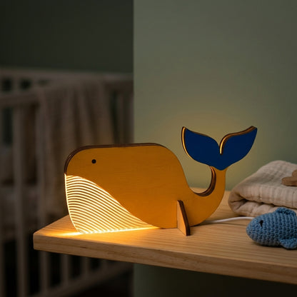 Veilleuse Bébé en Bois