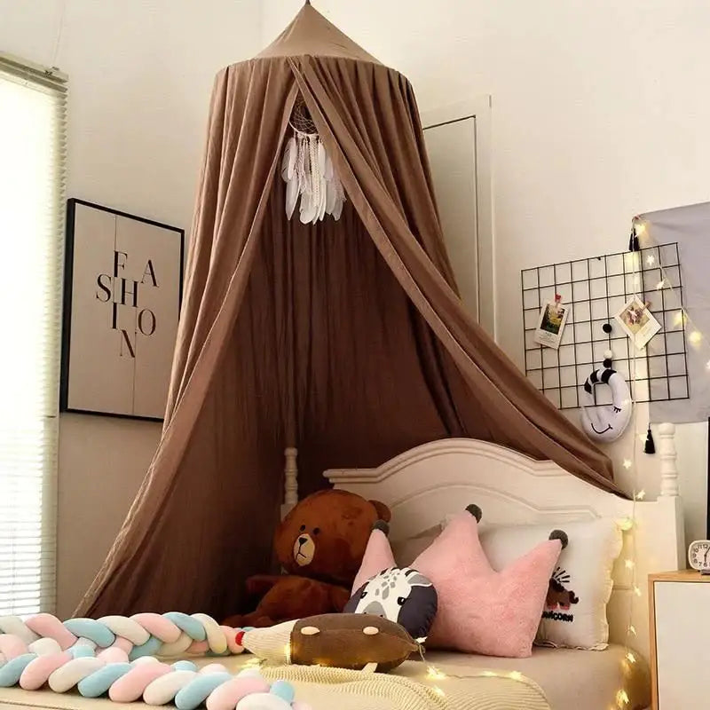 Ciel de lit bébé - Marron