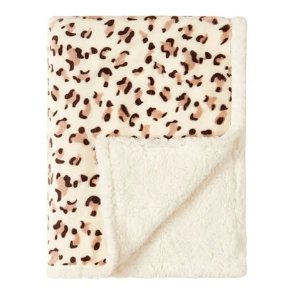 Couverture Polaire Bébé - 75 x 100 cm - Léopard - Couverture