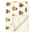 Couverture Polaire Bébé - 75 x 100 cm - Oursons Vert - Couverture