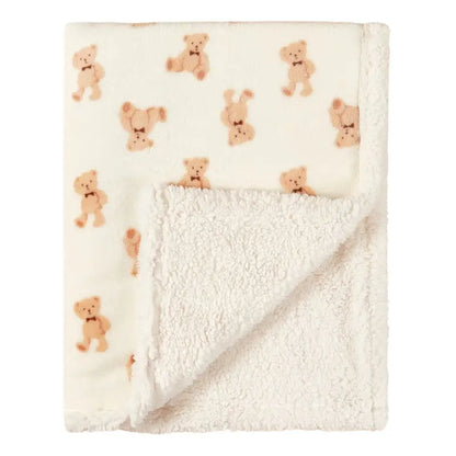 Couverture Polaire Bébé - 75 x 100 cm - Petit Ours - Couverture