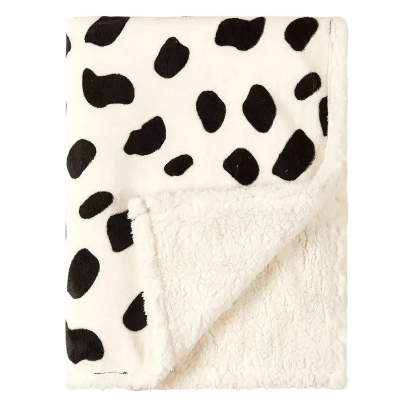Couverture Polaire Bébé - 75 x 100 cm - Vache - Couverture