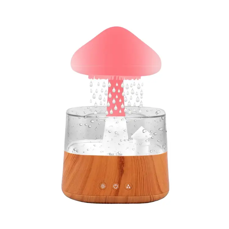 Humidificateur d’air Bébé - Champignon de Pluie - Bois - Humidificateur