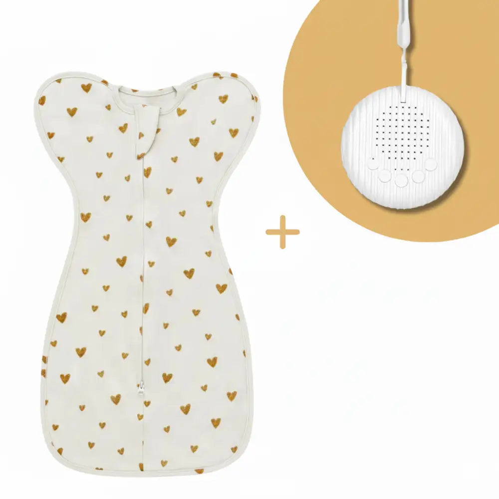 Kit Sommeil Bébé – Mes Premières Nuits (dès la naissance) - Coeur Doré / 0-3 mois