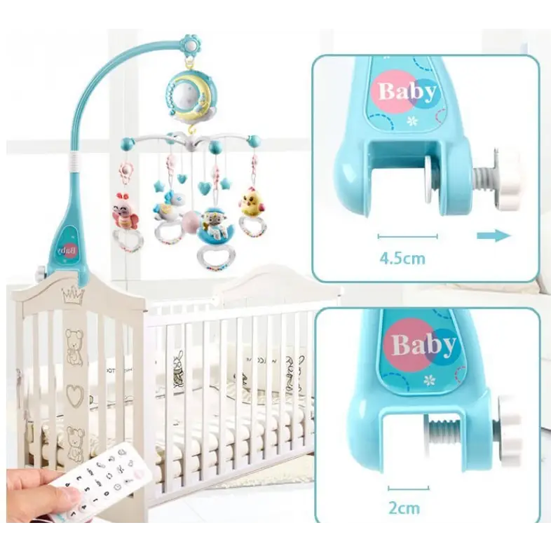 Mobile Musical Bébé avec Télécommande - Cale Bébé