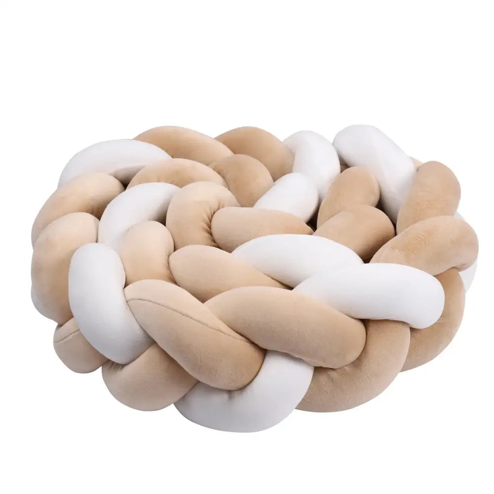 Tresse de lit bébé multicolore 3 brins en coton