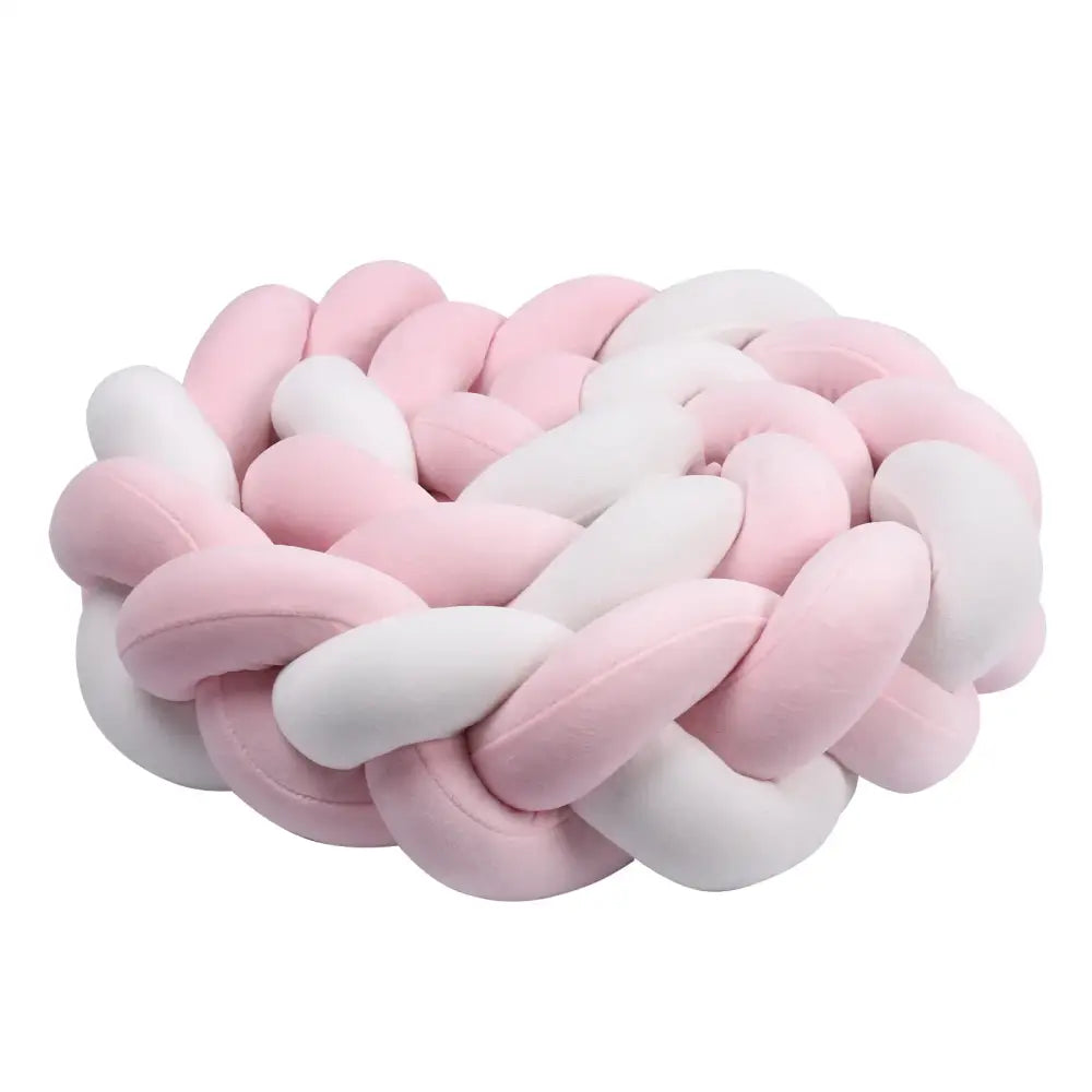 Tresse de lit bébé multicolore 3 brins en coton